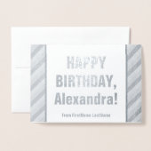 Dorée Carte "HEUREUX ANNIVERSAIRE" (Devant avec enveloppe)