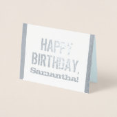 Dorée Carte "HEUREUX ANNIVERSAIRE", Gritty (Devant)