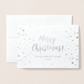 Dorée Carte Joyeuses Fêtes Silver Company (Devant avec enveloppe)