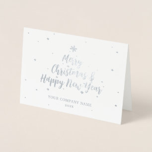 Dorée Carte Joyeuses Fêtes Silver Company
