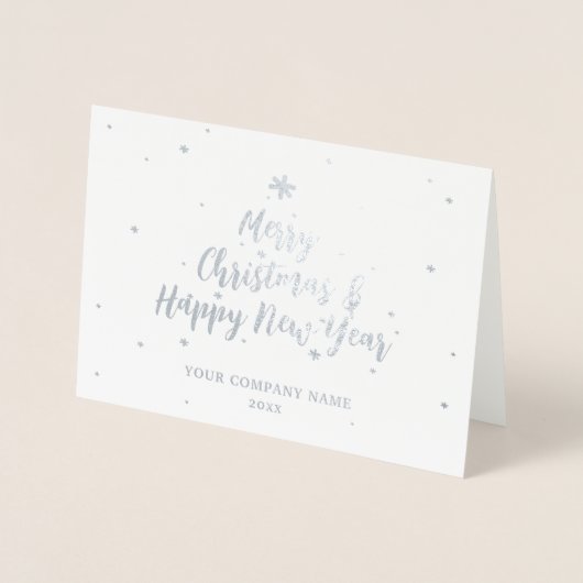 Dorée Carte Joyeuses Fêtes Silver Company (Devant)