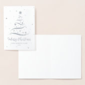 Dorée Carte Joyeuses Fêtes Silver Company (Affichage)