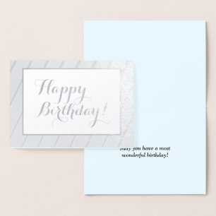 Dorée Carte "Joyeux anniversaire" sophistiquée et luxueu