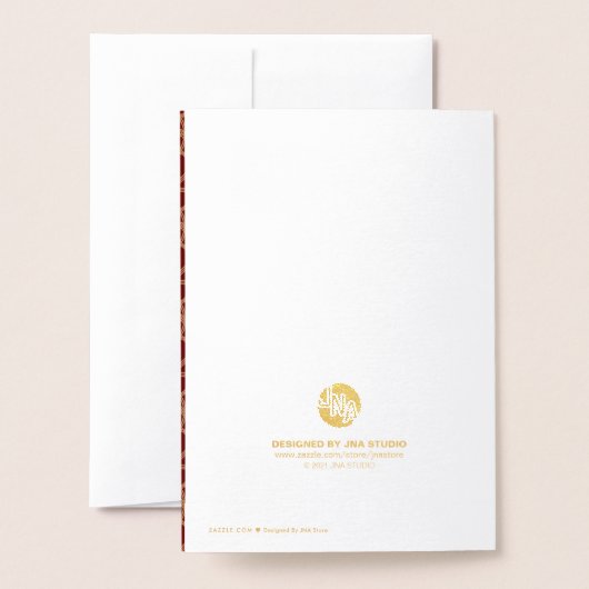 Dorée Carte King Papa Foil (Derrière avec enveloppe)