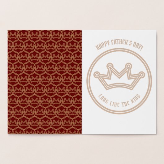 Dorée Carte King Papa Foil (Intérieur)