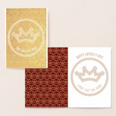 Dorée Carte King Papa Foil (Affichage)