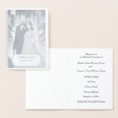Dorée Carte Mariage Foil personnalisée (Affichage)
