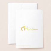 Dorée Carte Matron Of Honor Merci Gold Foil (Derrière avec enveloppe)