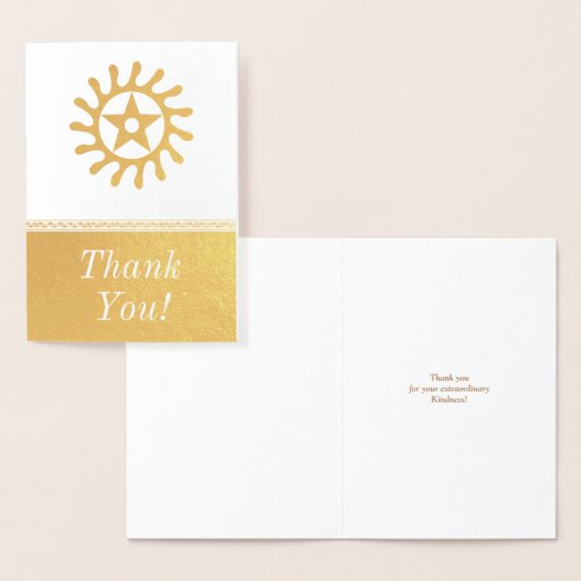 Dorée Carte Medase Adinkra (Affichage)