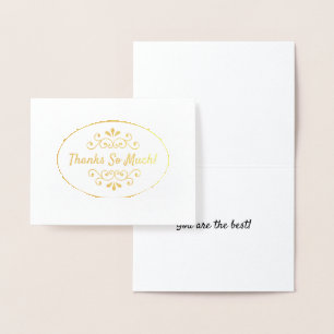 Dorée Carte Merci Gold Foil