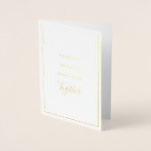 Dorée Carte miniature Gratitude Photo Holiday Gold (Devant)
