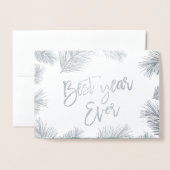 DORÉE CARTE MODERNE SPRIG DE LA MEILLEURE ANNÉE (Devant avec enveloppe)