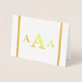 Dorée Carte monogramme HAMbyWG (Devant)
