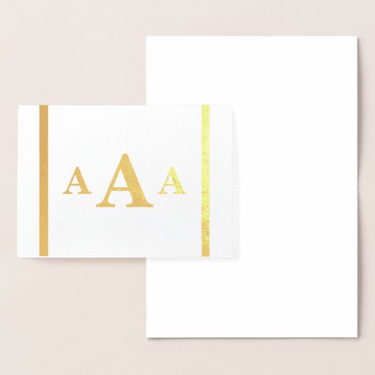 Dorée Carte monogramme HAMbyWG (Affichage)