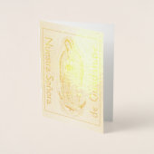 Dorée Carte Nuestra Señora de Guadalupe Gold (Devant)