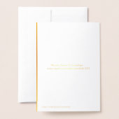 Dorée Carte Nuestra Señora de Guadalupe Gold (Derrière avec enveloppe)