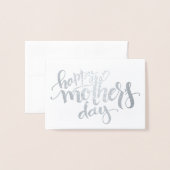 Dorée Carte photo de la fête des mères (Devant avec enveloppe)