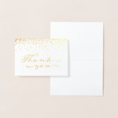 Dorée Carte pour notes de Merci Gold Foil (Affichage)