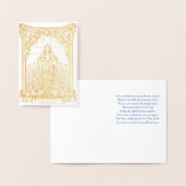 Dorée Carte Sainte Vierge Marie (Affichage)