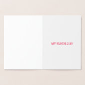 Dorée Carte "Seras-tu ma Saint-Valentin ?" en feuille d' (Intérieur)