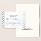 Dorée Carte simple et humble "Joyeux anniversaire" (Affichage)