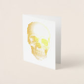 Dorée Carte SKULL Gold Foil Note (Devant)
