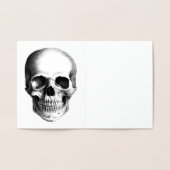 Dorée Carte SKULL Gold Foil Note (Intérieur)