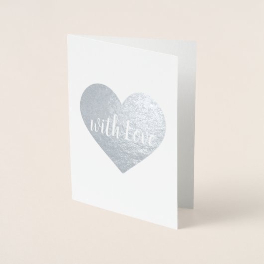 Dorée Carte sur papier kraft pour toute occasion. (Devant)