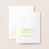 Dorée Carte Vacances Gold (Derrière avec enveloppe)