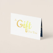 Dorée Chic Salon Spa Foil Carte cadeau (Devant)