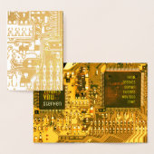 Dorée Circuit imprimé électronique de carte PCB marron e (Affichage)