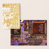 Dorée Circuit imprimé électronique de carte PCB violet e (Affichage)