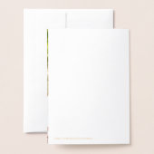 Dorée Cosy Plaid en rouge | Foil Carte photo (Derrière avec enveloppe)