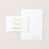 Carte dorée Mini (8,9 cm x 12,7 cm) (Affichage)