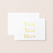 Carte dorée Mini (8,9 cm x 12,7 cm) (Devant avec enveloppe)