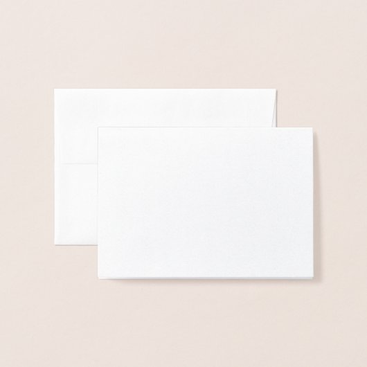 Dorée Créez votre propre carte Foil (Devant avec enveloppe)