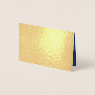 Dorée Créez votre propre carte Foil gris bleu