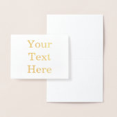 Carte dorée Petit (10,8 cm x 14 cm) (Affichage)