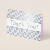 Dorée Customisé et basique "Merci !" Carte (Devant)