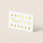 Dorée Customisé Gold Foil "Merci !" Carte (Devant)