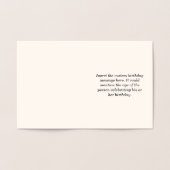 Dorée Dapper Gold Foil "HEUREUX ANNIVERSAIRE !" Carte (Intérieur)