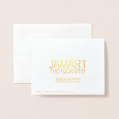 Dorée DONNER Carte Vacances Gold (Derrière avec enveloppe)