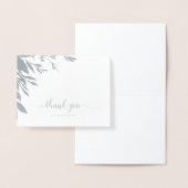 Dorée Elégante carte à huile Merci de calligraphie (Affichage)