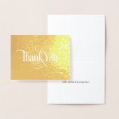 Dorée Elégante carte à huile Merci or (Affichage)