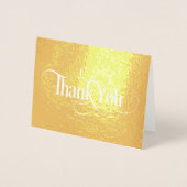 Dorée Elégante carte à huile Merci or (Devant)