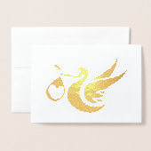 Dorée Félicitation ! Carte Foil Grand-Mère (Devant avec enveloppe)