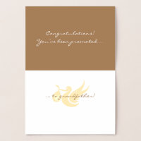 Félicitation ! Carte Foil Grand-Père