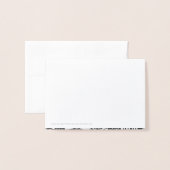 Dorée Femme lisant la carte Foil (Derrière avec enveloppe)
