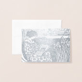 Dorée Femme lisant la carte Foil (Devant avec enveloppe)