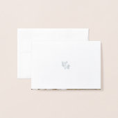 Dorée Foil réel impair premier Carte de remerciements d' (Derrière avec enveloppe)